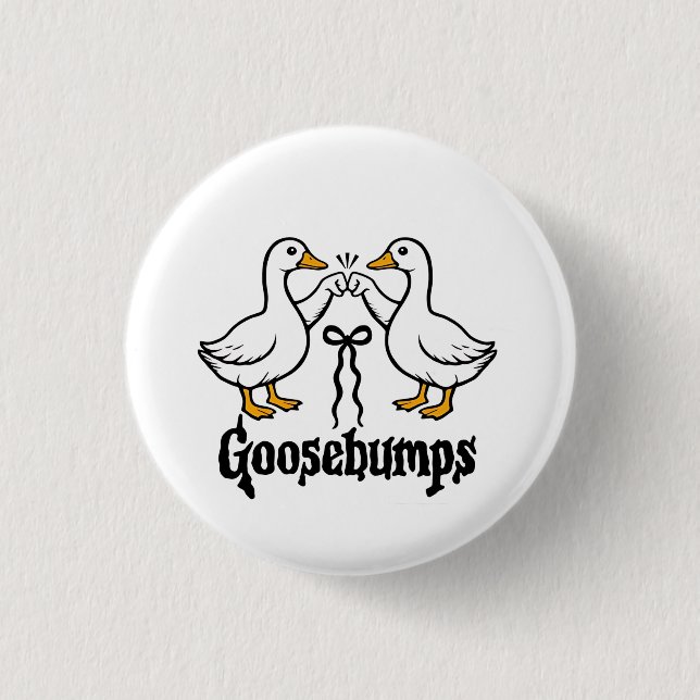 Goosehumle Fånig Goose Funny Best Friends Knapp (Framsida)