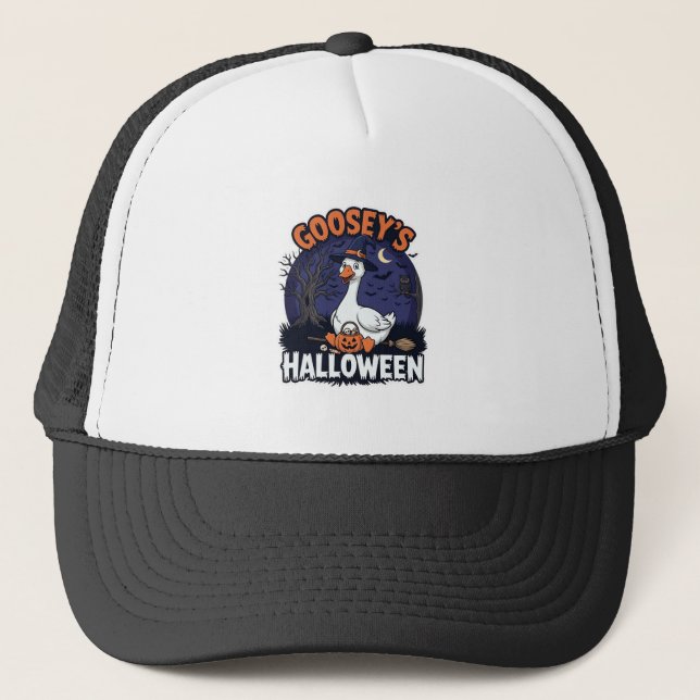 Gooseys Halloween-Gås-Häxa-Hatt Pumpa_1 Keps (Framsida)