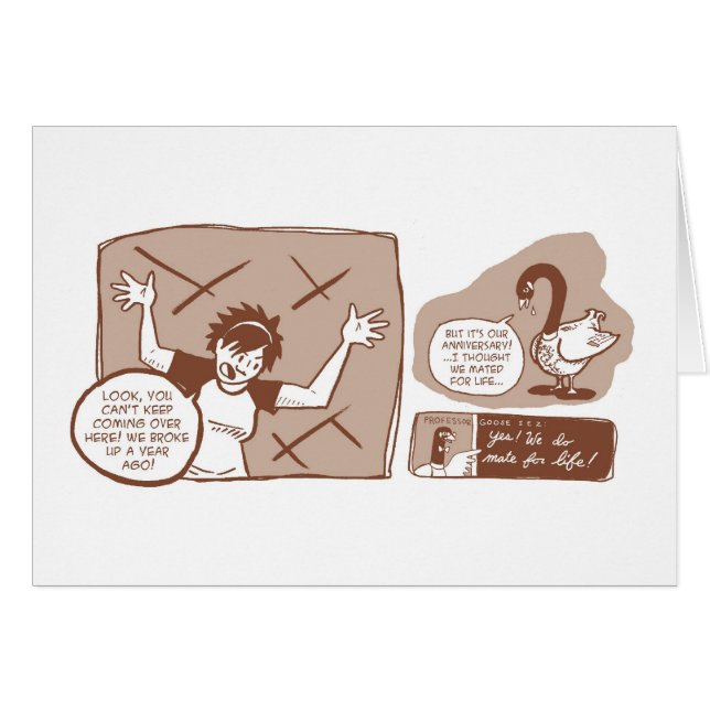 Goosiversary Hälsningskort (Framsidan Horizontal)