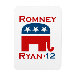 GOP 2012 FÖR ROMNEY RYAN MAGNET