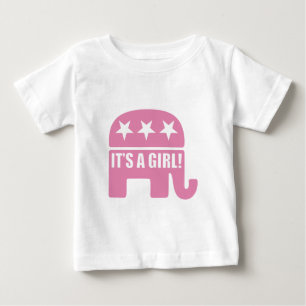 GOP "Det är en flicka" T-shirts med Småbarn