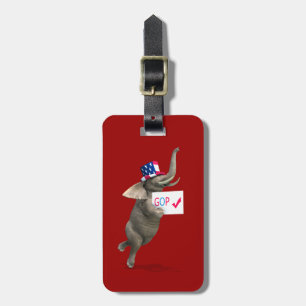 GOP Elephant Bagagebricka