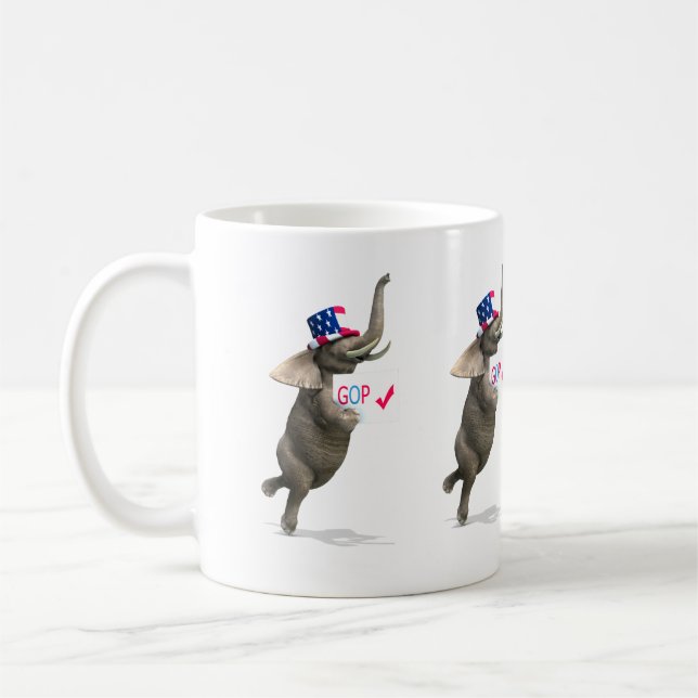 GOP Elephant Kaffemugg (Vänster)