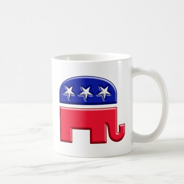 GOP Elephant Logotyp Kaffemugg (Höger)