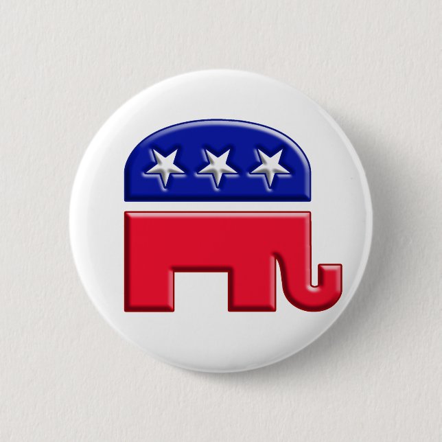 GOP Elephant Logotyp Knapp (Framsida)