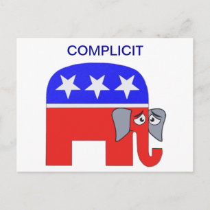 GOP Elephant Vykort