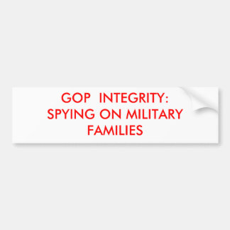 GOP-FULLSTÄNDIGHET: SPIONERA PÅ MILITÄRA FAMILJER BILDEKAL