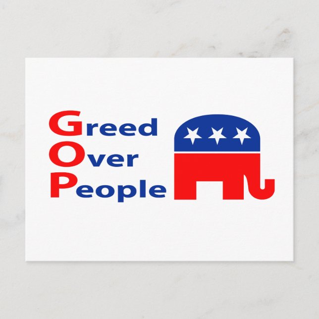 GOP - Greve over People Vykort (Framsida)