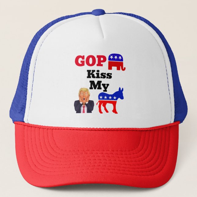 GOP Kiss Min Truckerkeps (Framsida)