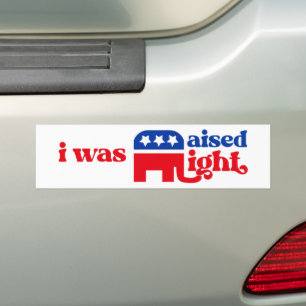 GOP Konservativ Trump Republican Razed Höger Bildekal
