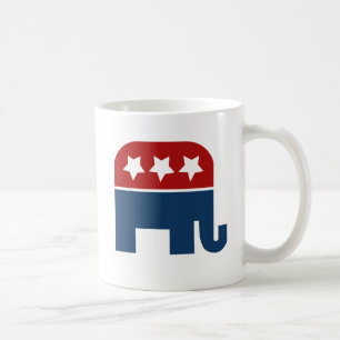 GOP-Logotyp av elefant, republikansk konstruktion Kaffemugg