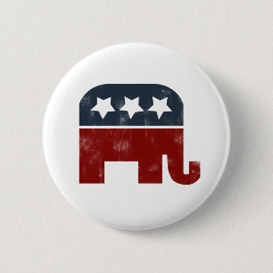 GOP-logotyp för elefant Knapp