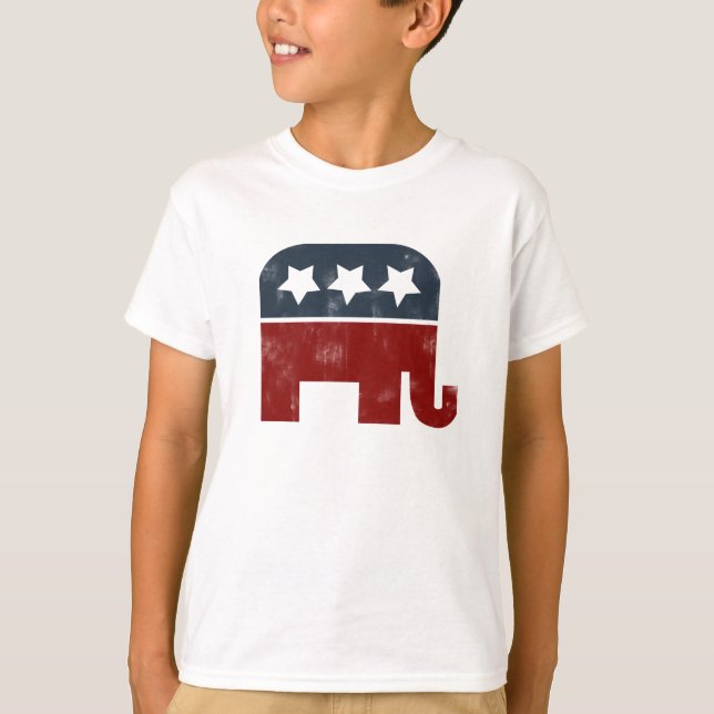 GOP-logotyp för elefant T Shirt (Framsida)