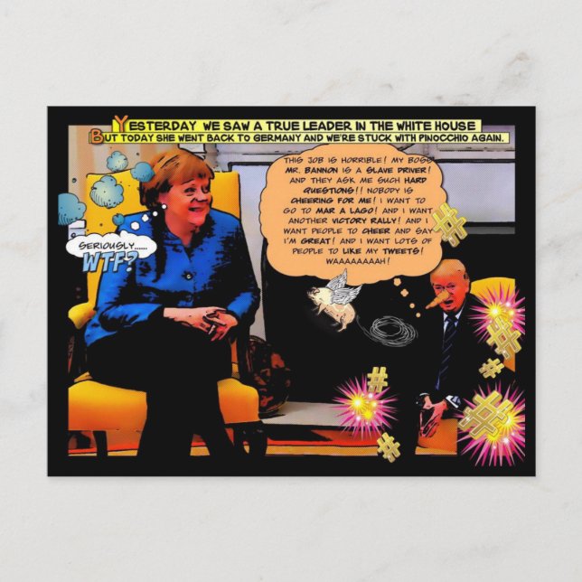 GOP och Pinocchio Vykort (Framsida)