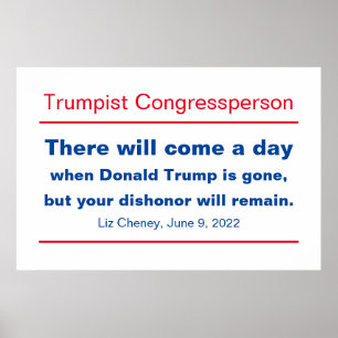 GOP:s kongresskongress Din vanära kommer att förbl Poster