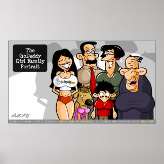 GoPappa Girl Family Porträtt Poster