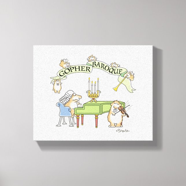 GOPHER BAROQUE av Sandra Boynton Canvastryck (Framsida)