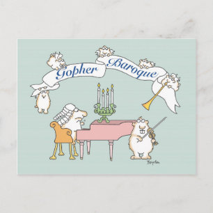 GOPHER BAROQUE-vykort av Sandra Boynton Vykort