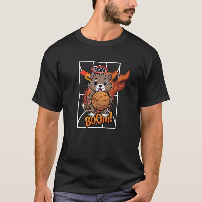 Gopher Basketball-spelare T Shirt (Framsida)