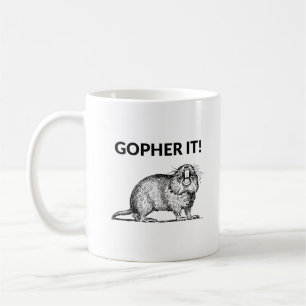 Gopher Det Roligt Gopher Puns Kaffemugg
