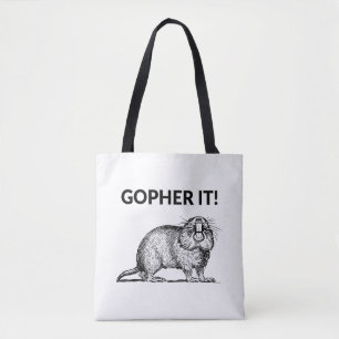 Gopher Det Roligt Gopher Puns Tygkasse