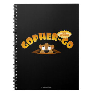 Gopher-Gå Anteckningsbok Med Spiral