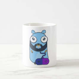 Gopher gamer. Golang Kaffemugg