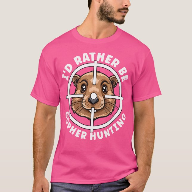 Gopher Hunter Crosshairs är snarare svälljakt T Shirt (Framsida)