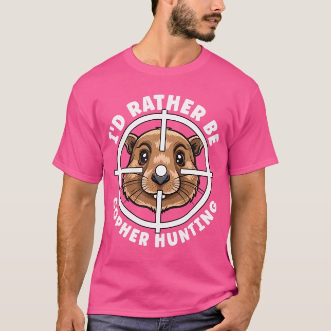 Gopher Hunter Crosshairs är snarare svälljakt T Shirt (Framsida)