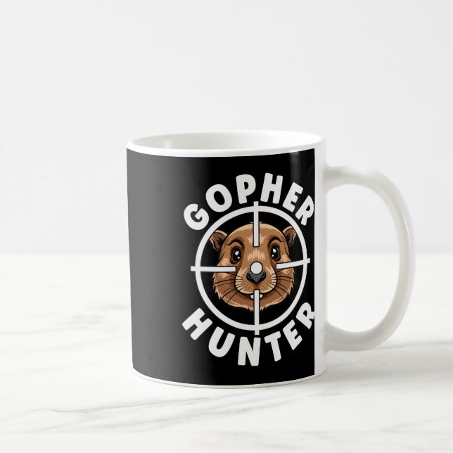 Gopher Hunter Crosshairs Trap Hunting Kaffemugg (Höger)