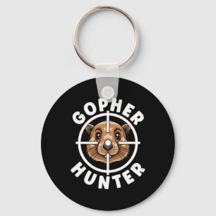 Gopher Hunter Crosshairs Trap Hunting Nyckelring