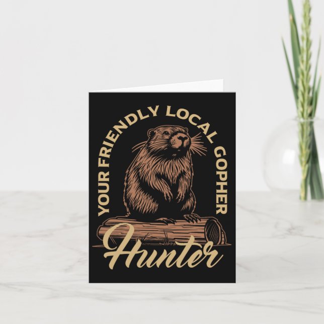 Gopher Hunter Gear Equipment Essentials Gopher Sla Kort (Framsida)