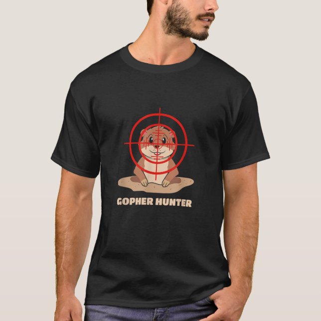 Gopher Hunter Hunting Gopher Freeze Crosshair T Sh Shirt (Framsida)