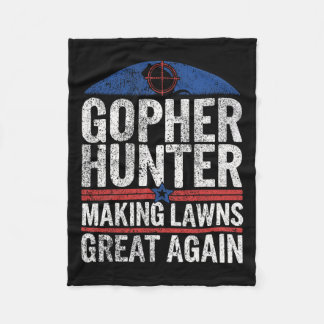 Gopher Hunter Skapar Lawns Underbar I Gopher Hunti Fleecefilt