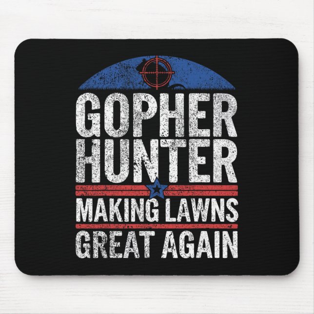 Gopher Hunter Skapar Lawns Underbar I Gopher Hunti Musmatta (Framsidan)