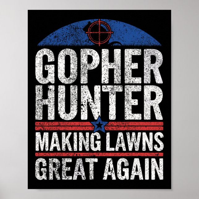 Gopher Hunter Skapar Lawns Underbar I Gopher Hunti Poster (Framsidan)