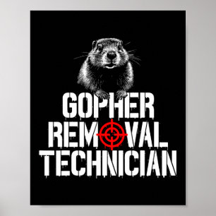 Gopher Hunting Supplies Gopher Hunter Gopher Hunti Poster