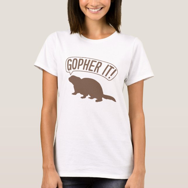Gopher It T Shirt (Framsida)
