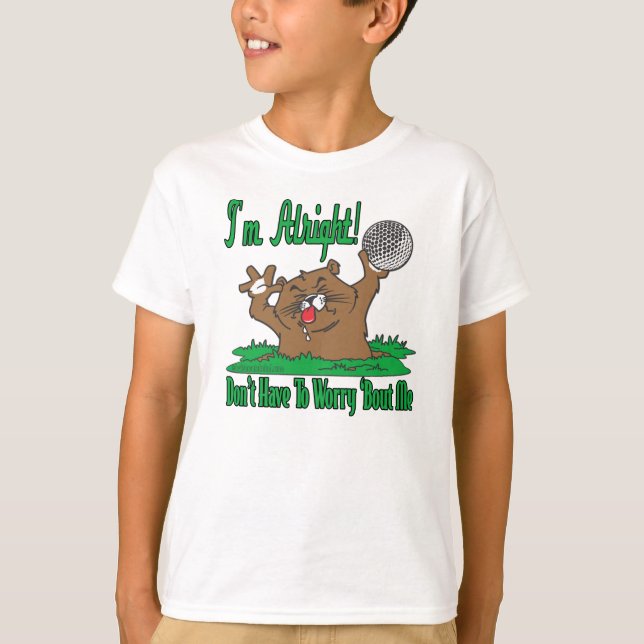 Gopher och Golfball T-shirt (Framsida)