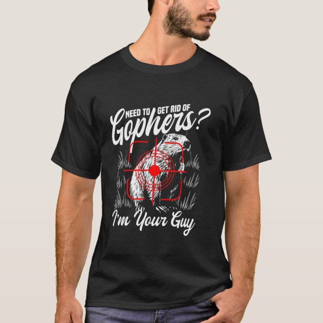 Gopher Sayer Equipment Gear Gopher Hunter T Shirt (Framsida)