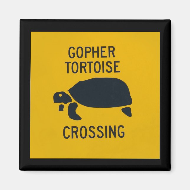 Gopher Tortoise Crossing Magnet (Framsidan)