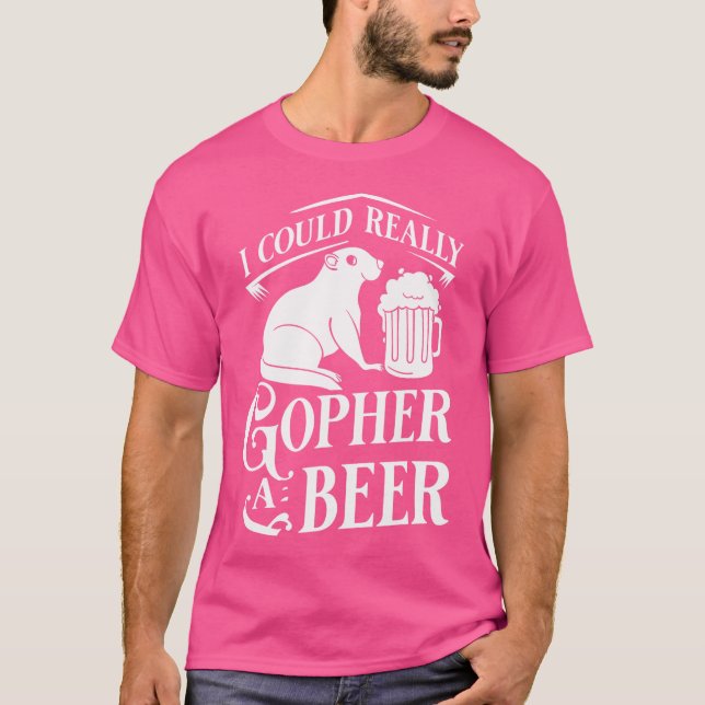 Gopherjakt Roliga Fällor Mördare T Shirt (Framsida)