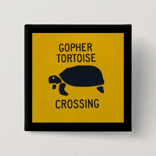 Gophersköldpadda som korsar 2 knapp (Framsida)