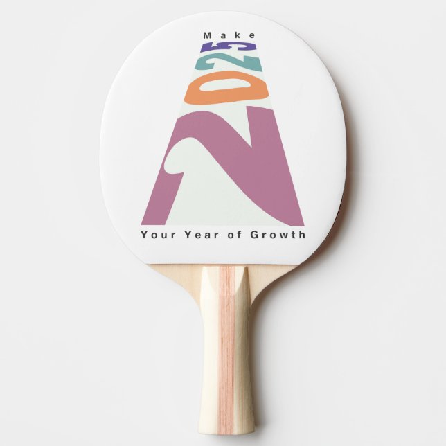 Gör 2025 till ditt tillväxtår pingisracket (Framsidan)