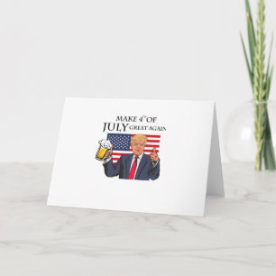 Gör 4:e juli Underbar igen Trump roligt Kort