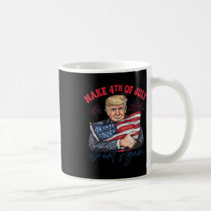 Gör 4 juli fantastiskt igen rolig Trump patriotisk Kaffemugg