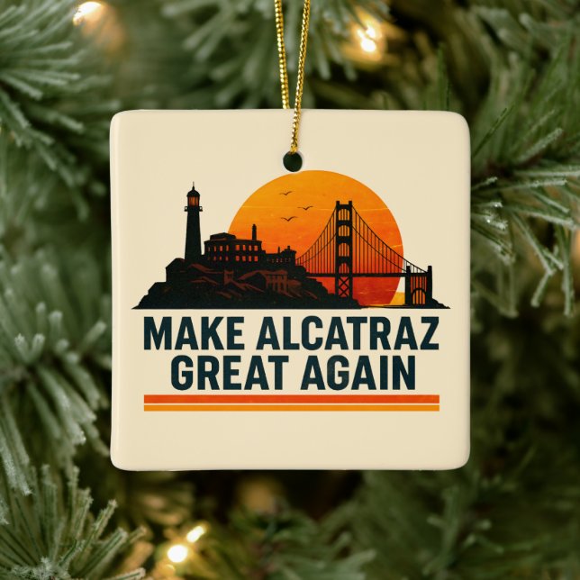 Gör Alcatraz Underbart igen lustigt Julgransprydnad Keramik (Träd)
