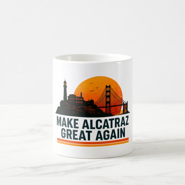 Gör Alcatraz Underbart igen lustigt Kaffemugg (Center)