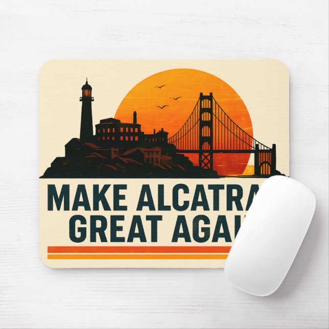 Gör Alcatraz Underbart igen lustigt Musmatta (Med mus)
