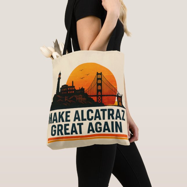 Gör Alcatraz Underbart igen lustigt Tygkasse (Närbild)